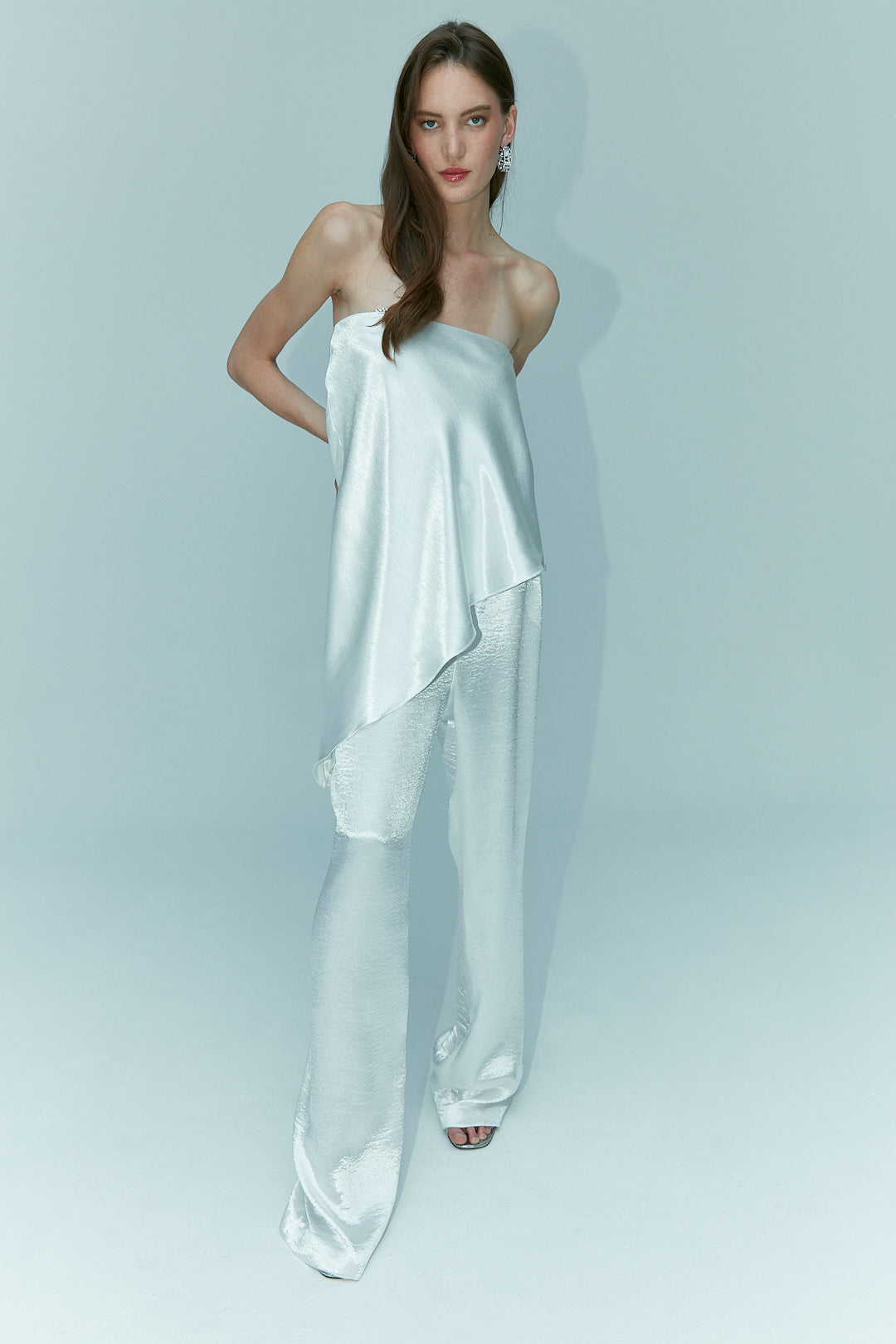 Alissa Pants Metallic White