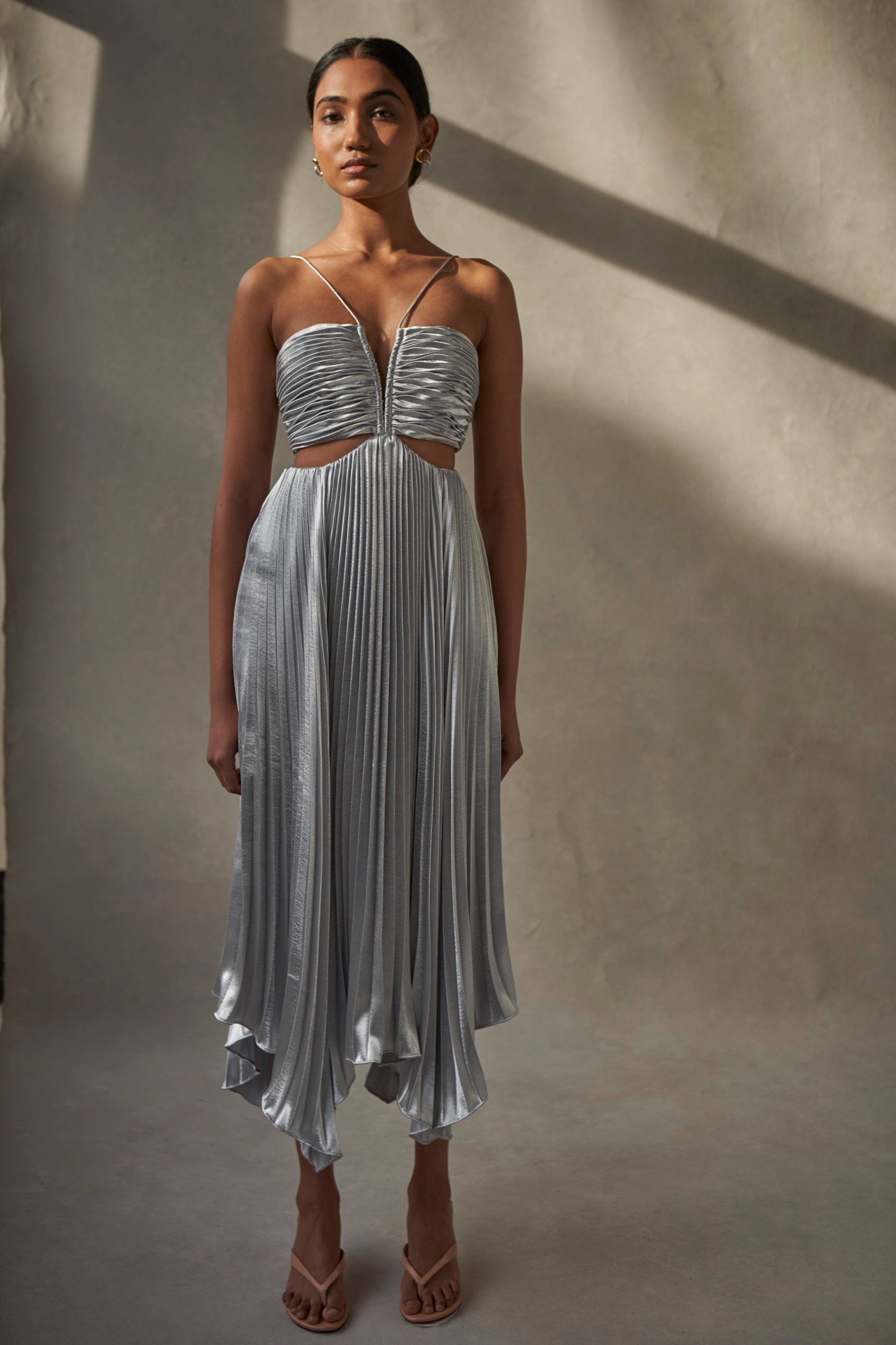 Evie Dress Silver – AIIFOS