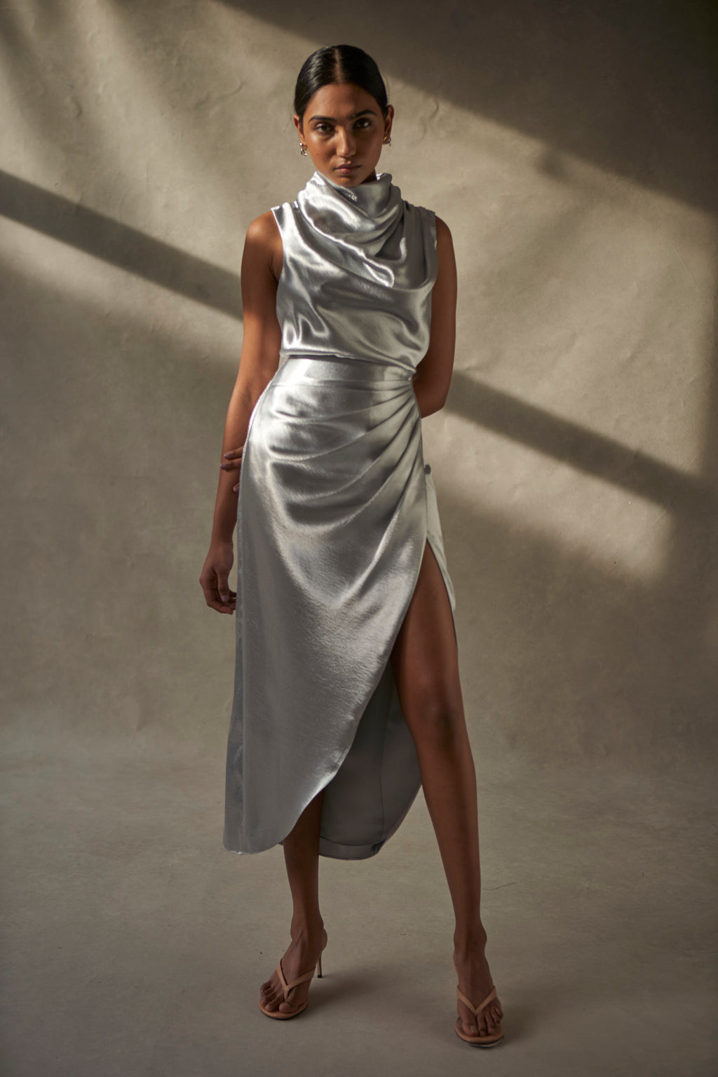 Leah Top Metallic