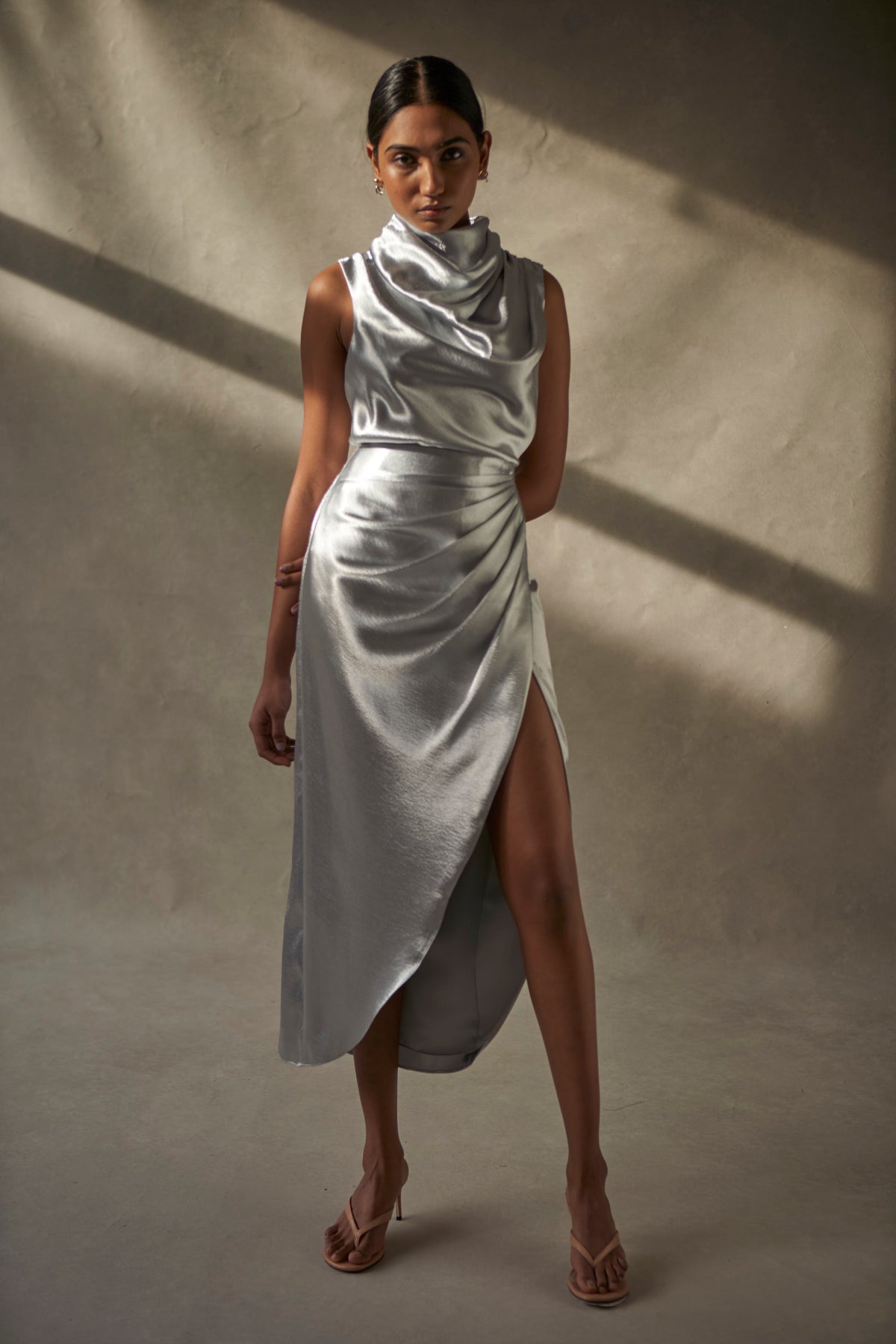 Leah Top Metallic