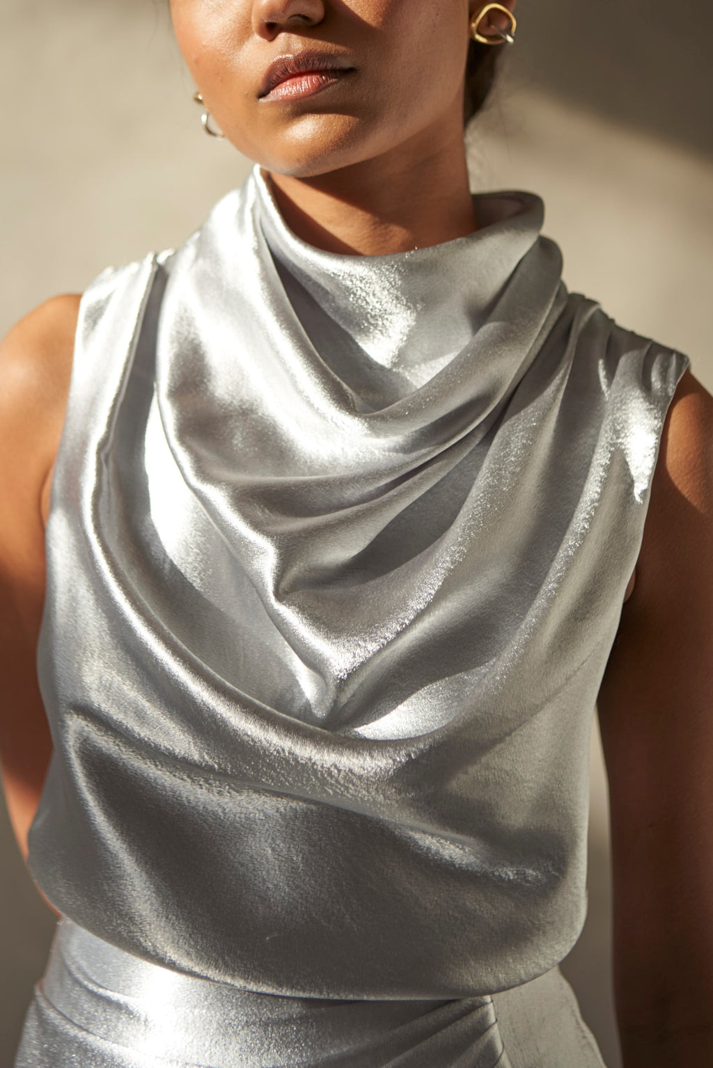 Leah Top Metallic